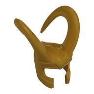 Minifig Helmet with Large Curved Flexible Horns