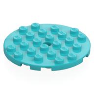 Plate Round 6 x 6 with Hole