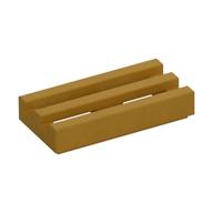 Tile Special 1 x 2 Grille with Bottom Groove