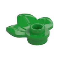 Plant, Plate 1 x 1 Round with 3 Leaves