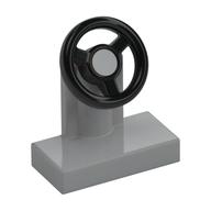 Steering Stand 1 x 2 with Black Steering Wheel