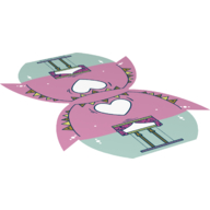 Tent, Bright Pink and Aqua Print