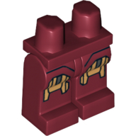 Hips and Dark Red Legs with Iron Man Gold Knee Plates Print 2